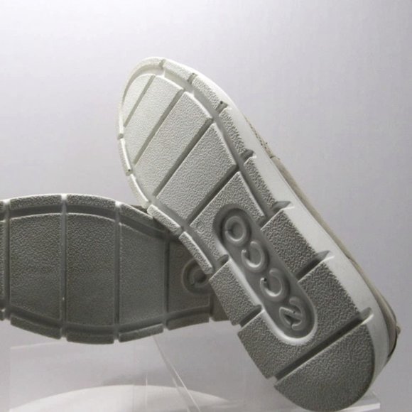 EUC ECCO LOAFER COMFORT SLIP ON LEATHER GRAY 7M SHOES - Picture 7 of 8